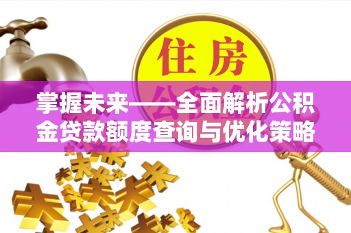 灵宝掌握未来——全面解析公积金贷款额度查询与优化策略