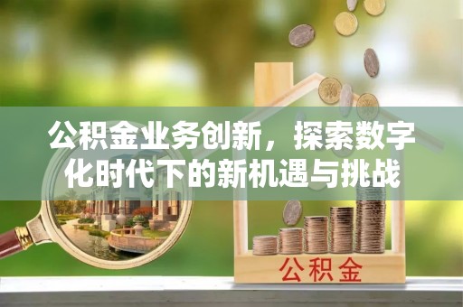 灵宝公积金业务创新，探索数字化时代下的新机遇与挑战
