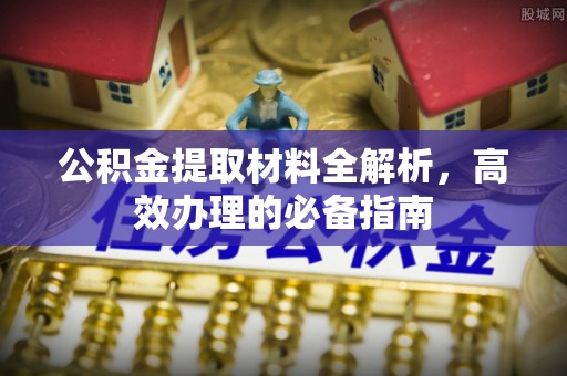 灵宝公积金提取材料全解析，高效办理的必备指南
