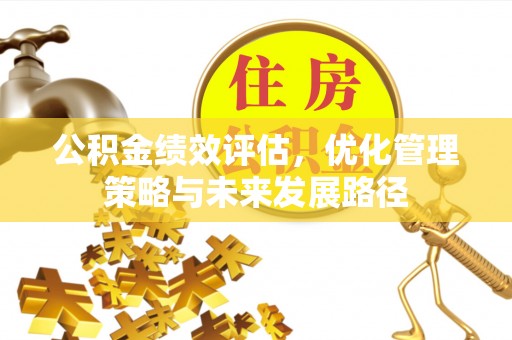 灵宝公积金绩效评估，优化管理策略与未来发展路径