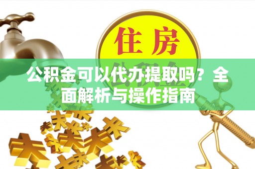 灵宝公积金可以代办提取吗？全面解析与操作指南