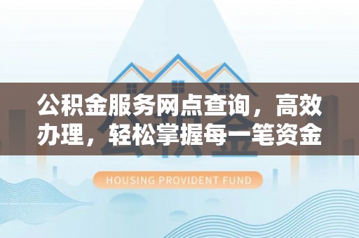 灵宝公积金服务网点查询，高效办理，轻松掌握每一笔资金动态