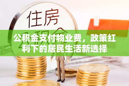 灵宝公积金支付物业费，政策红利下的居民生活新选择