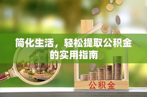 灵宝简化生活，轻松提取公积金的实用指南